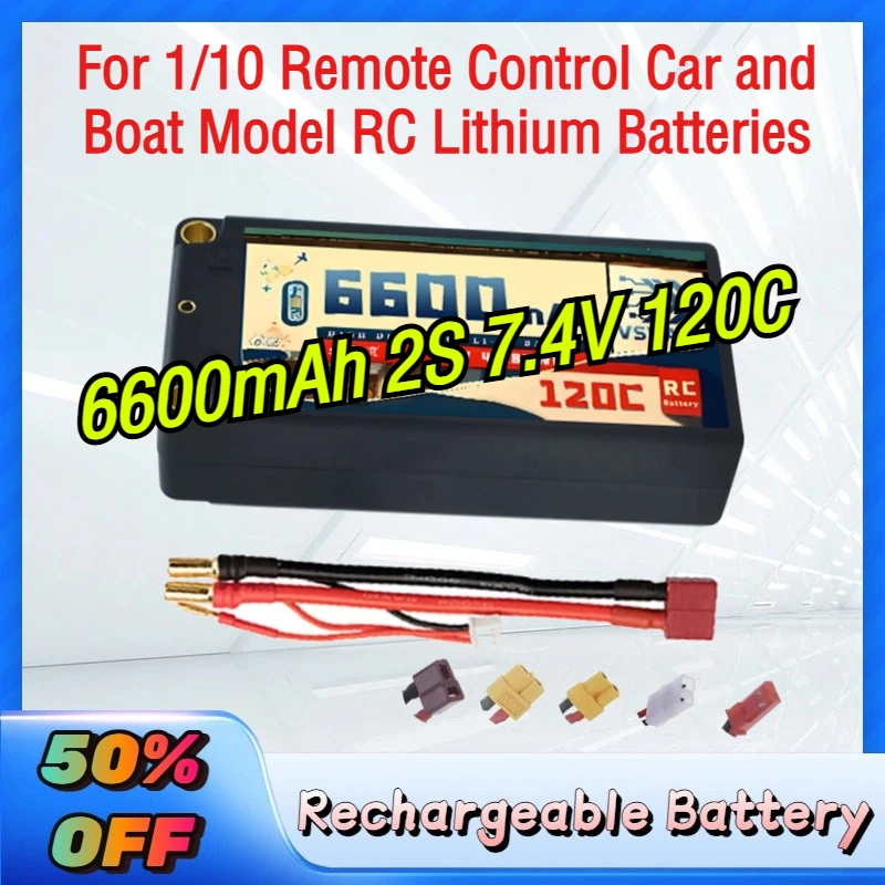 

Original TERANTY 6600mAh 2S 7.4V 120C Battery with XT60 Plug for 1/10 Remote Control Car and Boat Model RC Lithium Batteries