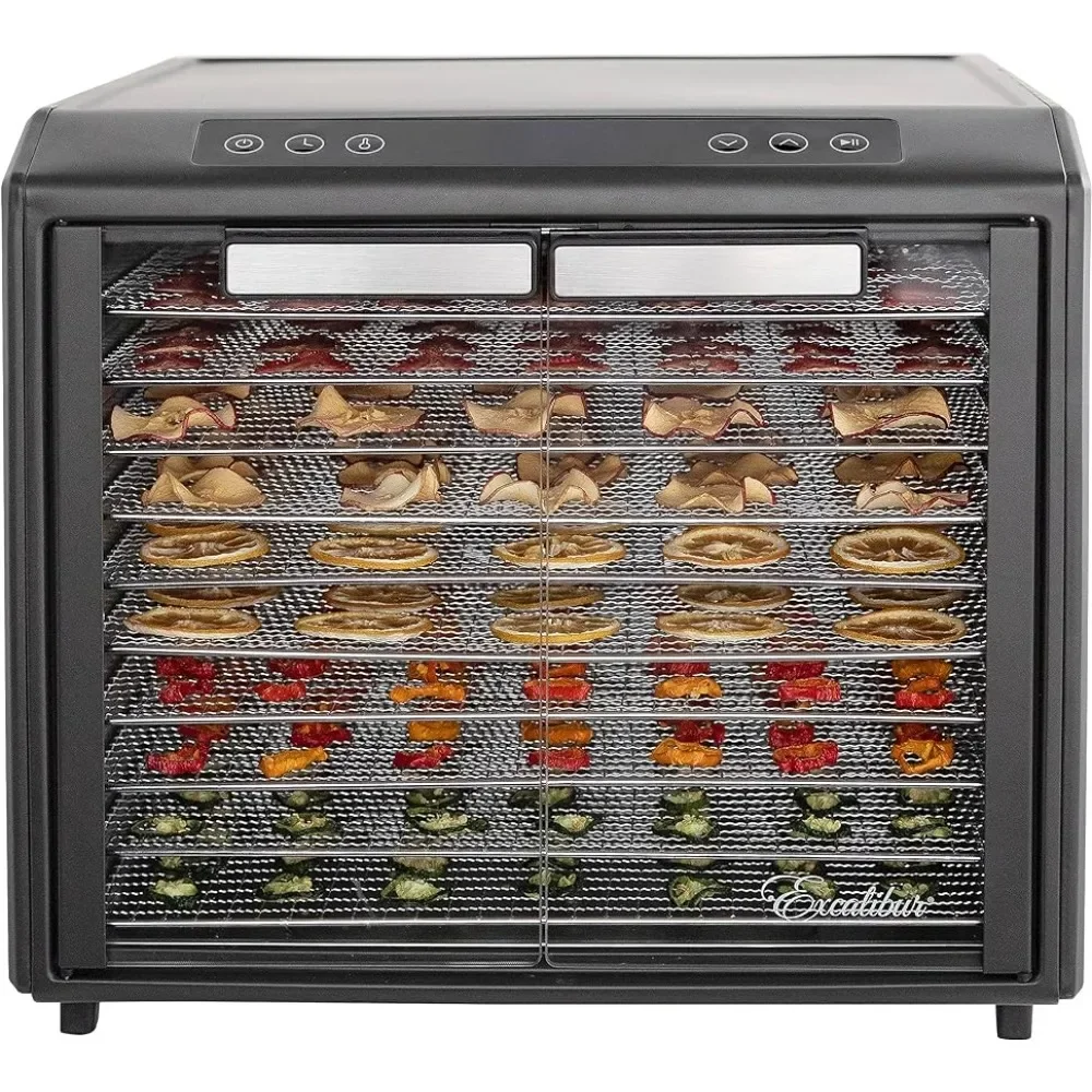 

Excalibur Electric Food Dehydrator Select Series 10-Tray with Adjustable Temperature Control Includes Chrome Plated