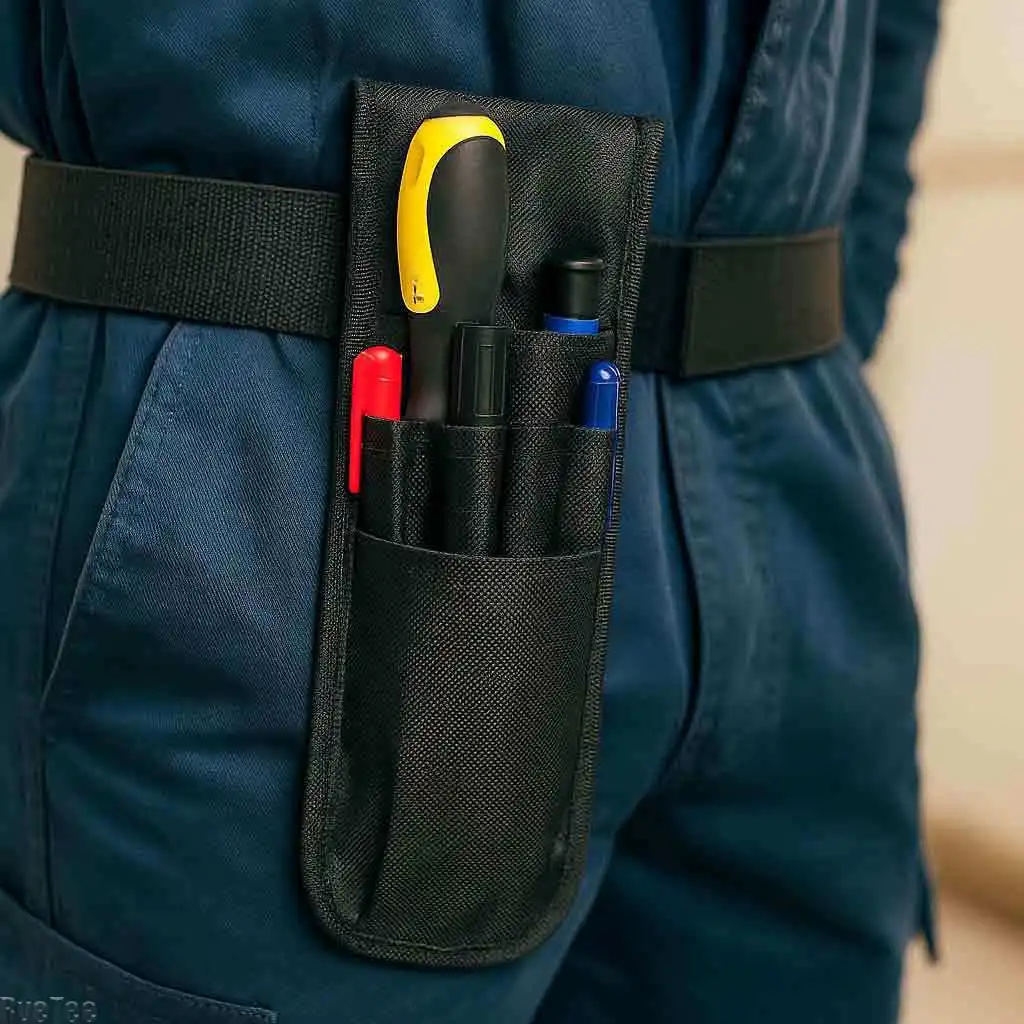 Black Multi-Pocket Tool Belt Pouch Bag for Portable Electrician Tools Pen Scissors Organizer Gift