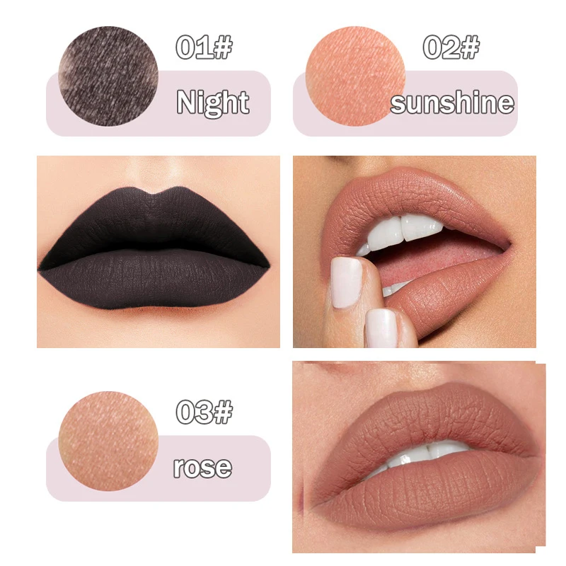 Matte Lipstick, Vibrant Colors, Waterproof and Sweat Resistant, Non Stick to Cups, Ideal Valentine's Day Gift for Girls view 3