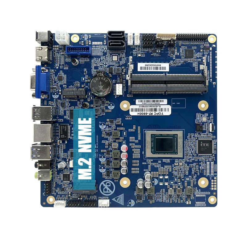 

AMD Ryzen R7 6800H Mini PC Motherboard 8 Core DDR5 so DIMM NVME M2 SSD USB High Performance Board for Gaming AIO