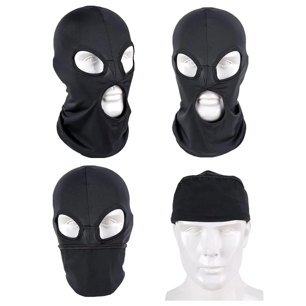 Sturmhaube, 3-Loch-Vollgesichtsmaske, Skimaske für Männer und Frauen, atmungsaktiv, Motorrad, Radfahren, Reiten, Sport, Sturmhaube, UV-Schutzmaske – Detail 1