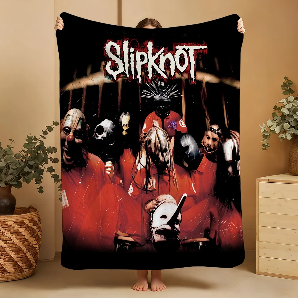 Band S-SlipknotS-ES Album Blanket Printed Flannel Soft Warm Cozy Season Nap Bed Sofa Travel Camping Gift Adults Kids