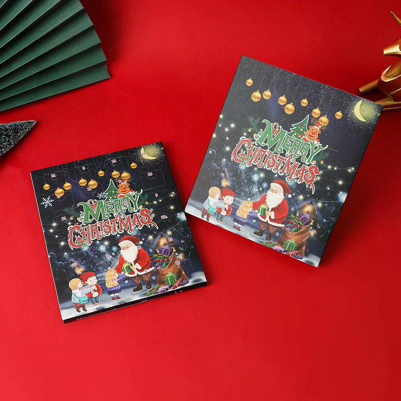 

Christmas Countdown Advent Calendar Blind Box Christmas Themed DIY Bracelet