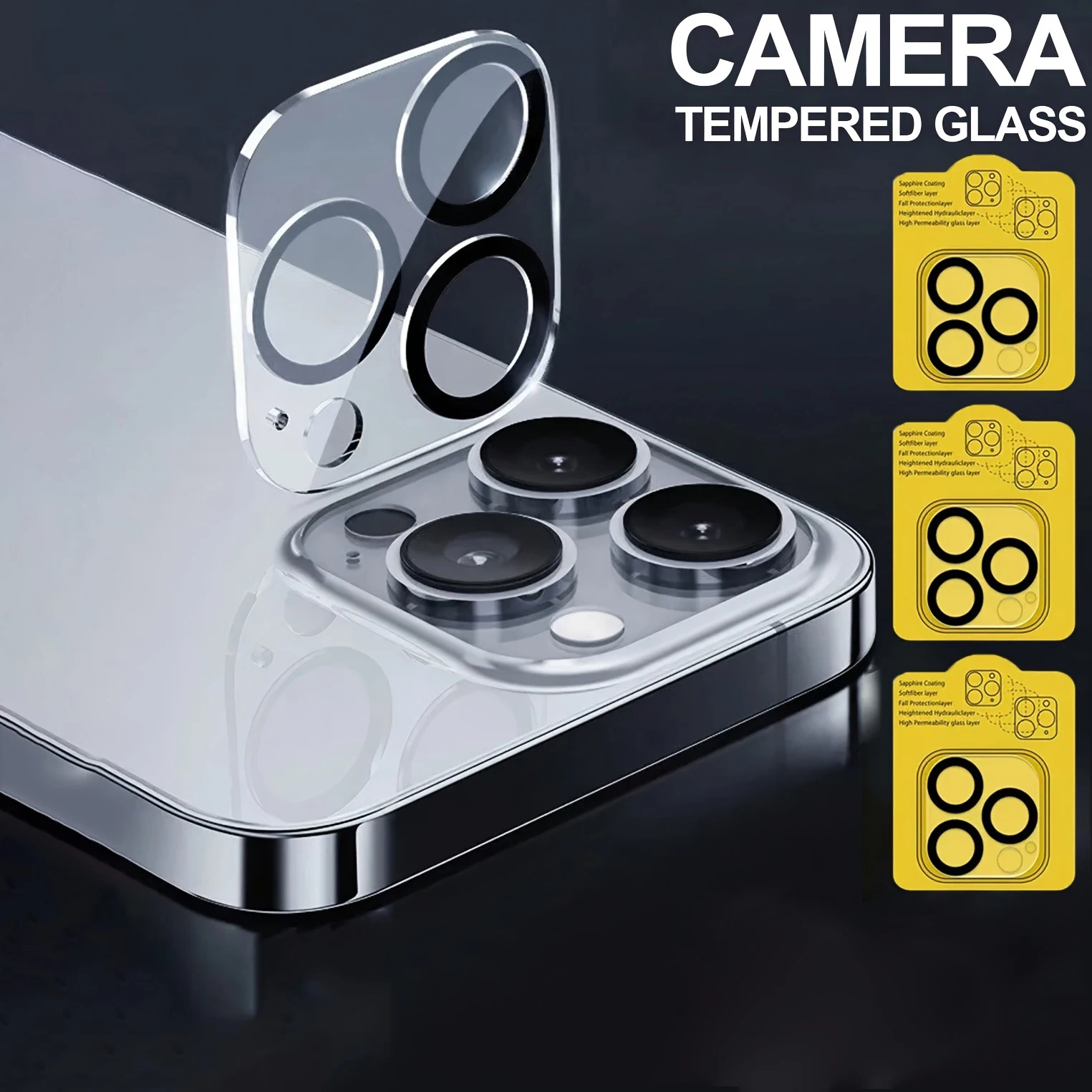 1/5PCS HD Terug Camera Gehard Glas Voor iPhone 13 11 14 15 16 Pro Max 12 Mini 16 Plus Lens Camera Protectors Anti-kras Film