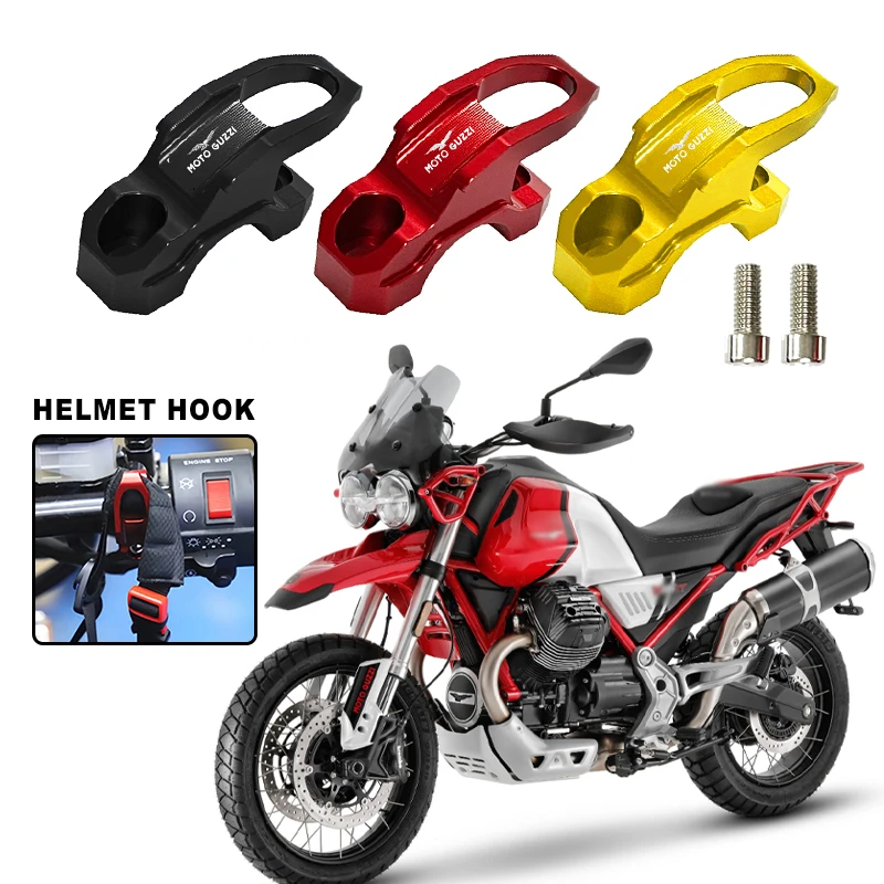 For Moto Guzzi V85tt V85TT V100 Mandello V7 ll Stone V85 V8S Helmet Hook Holder Clamp Bracket Motorcycle Accessories Aluminum