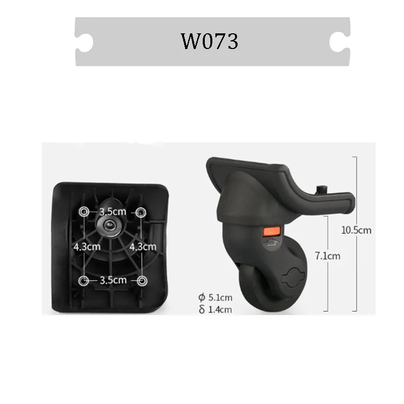 For W073 Universal Trolley Suitcase Replacement Caster Wheels Spinner Luggage Wheel Repair Kit with Quiet Rolling Bearing