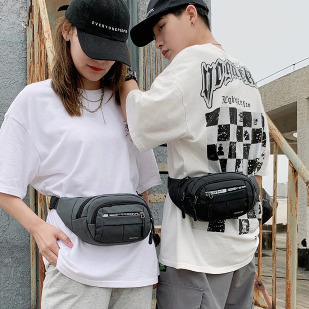 Multi-function Crossbody Chest Bag Lightweight Large Capacity Men Running Waist Bags Wear-resistant Waterproof Fanny Phone Pack