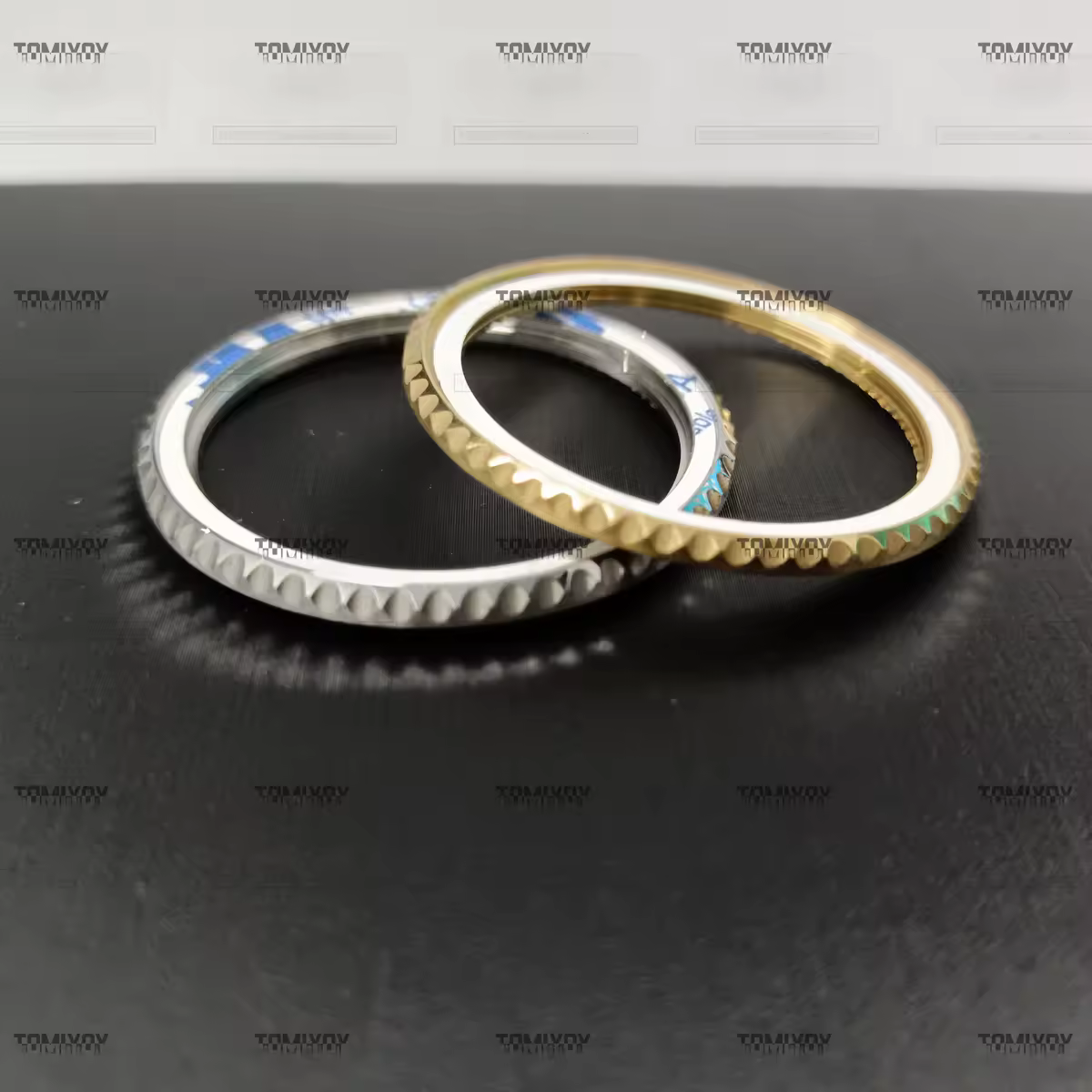 Lunetta circolare rotante unidirezionale in acciaio inossidabile argento oro da 40,7 mm adatta per custodia RLX40mm SUB 116610 116613 Guarda gli accessori