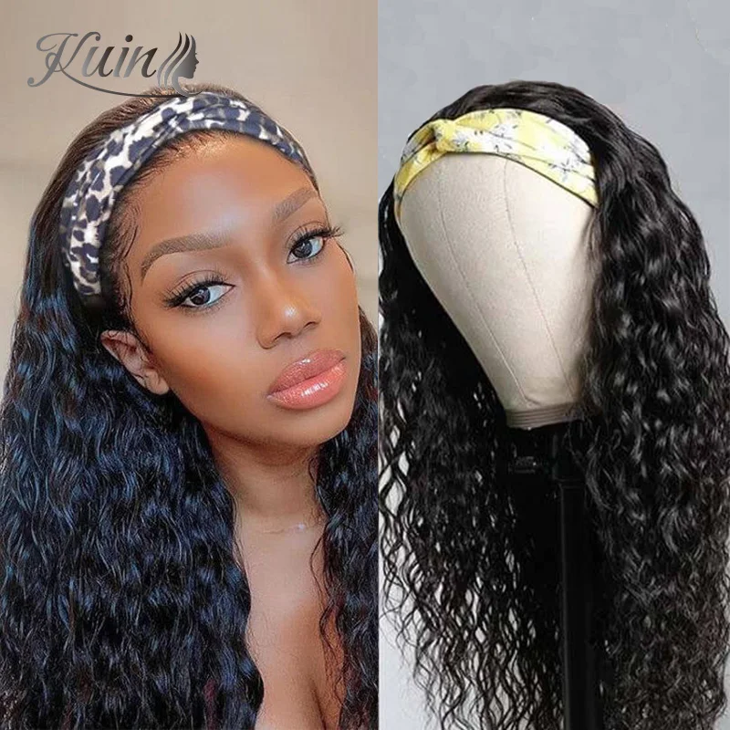 Water Wave Headband Wigs Human Hair Wigs For Women 10