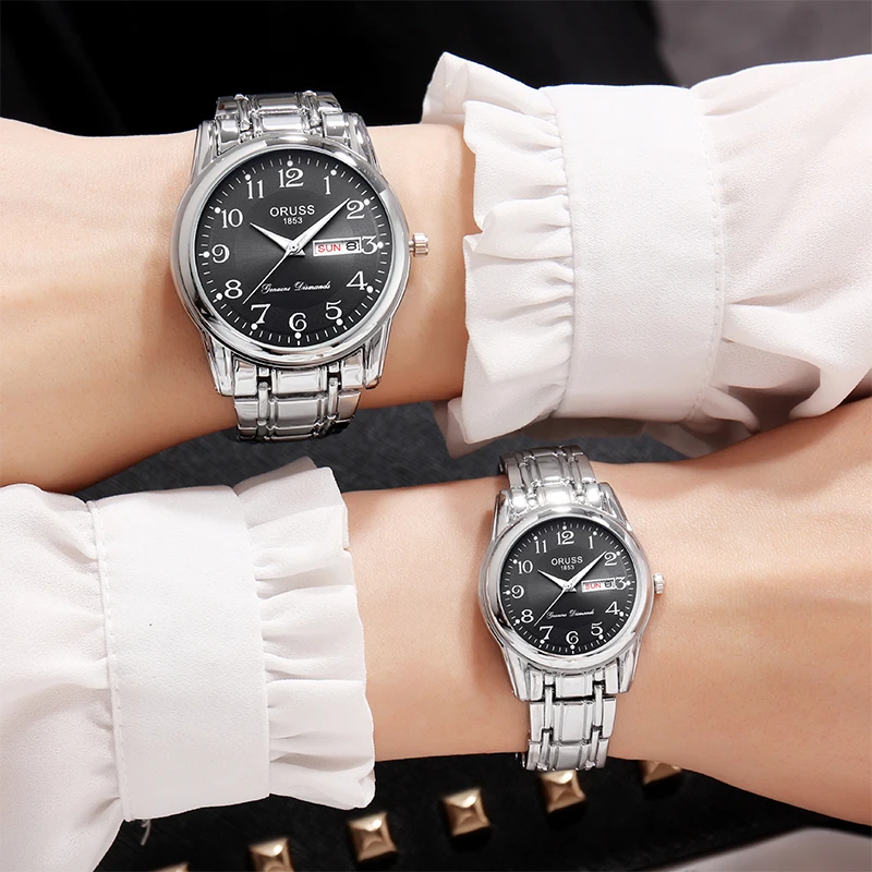 Couple watches a pair of fashion durable romantic trend aesthetic atmosphere grade all pairs of academy watches