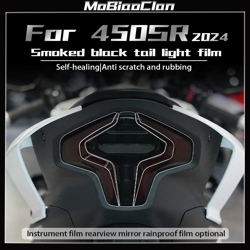 For 24 CFMOTO 450SR 450sr sr450 2024 Transparent Headlights Tail Light Film Instrument Film Protection Film Sticker Film