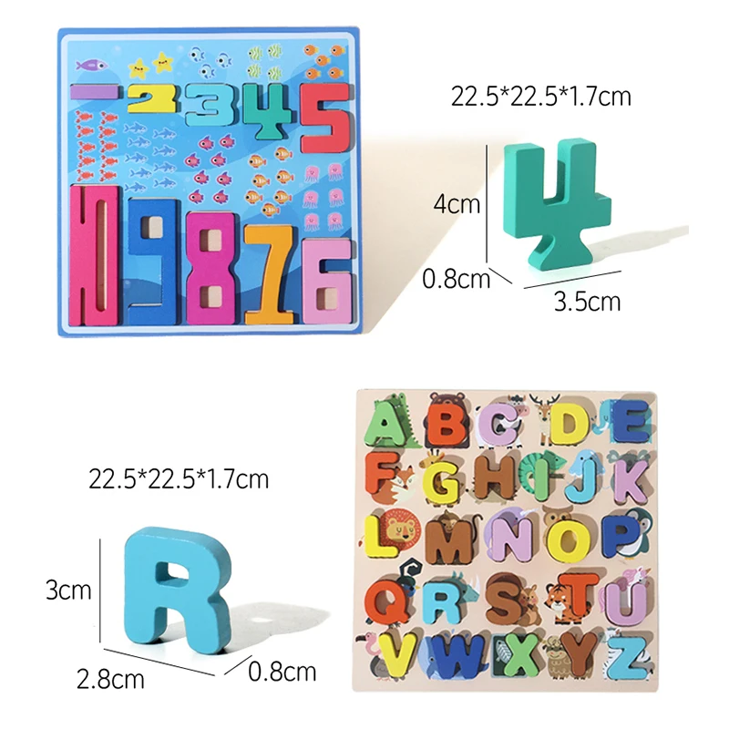 Drewniane Magnetyczne Litery i Cyfry Dwustronne Labirynty Edukacyjne Zabawki do Nauki Dopasowywania Kolorów Zabawki Montessori Prezenty dla Dzieci