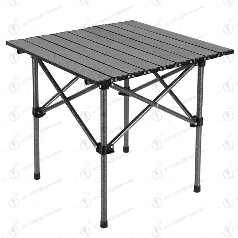 

Portable picnic artifact: Small folding steel dining table, low price, available for garden/school camping
