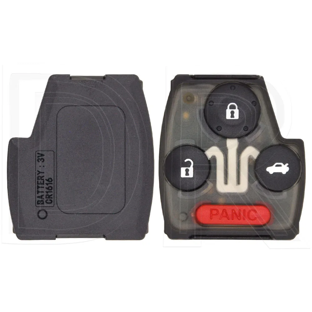 DR3 Replacement With Transonder Chip Car Key Shell Case Holder For Honda Pilot Insight Accord Civic Odyssey CRV 2/3/4 Button