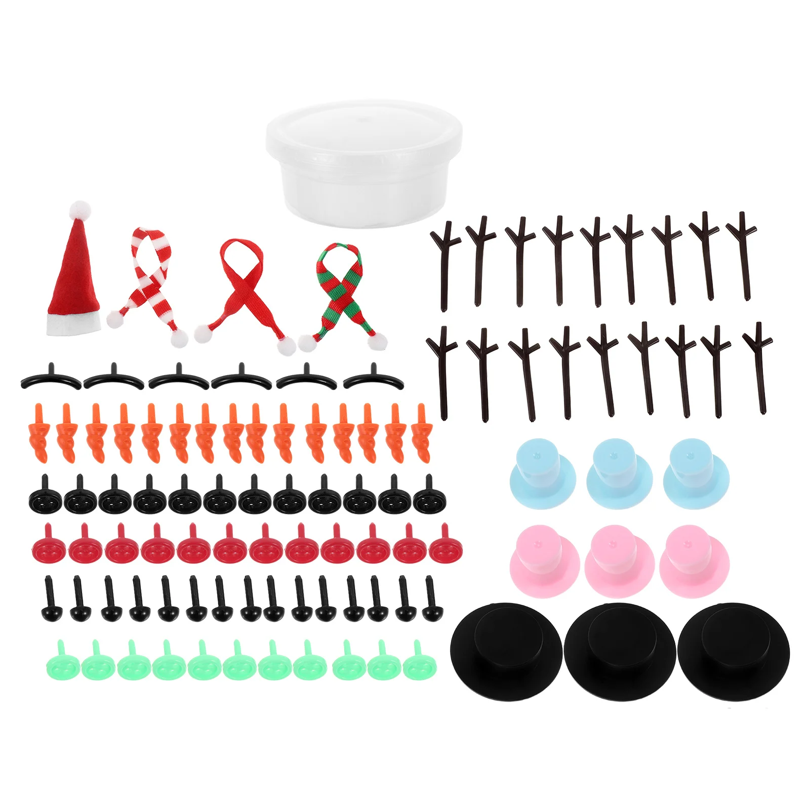 

1Set DIY Snowman Clay Kit for Air Dry Modeling Craft Christmas Decoration Set Stocking Stuffers Winter Holiday Party