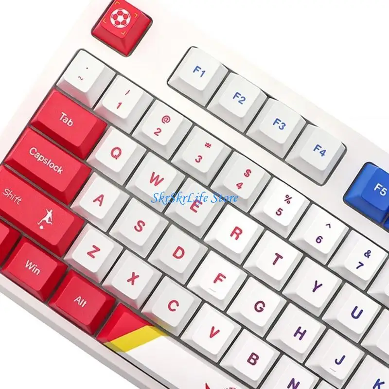 e65e pbt keycaps cherry profile 135-keydye sub cartoon/game for mechanical keyboard #5