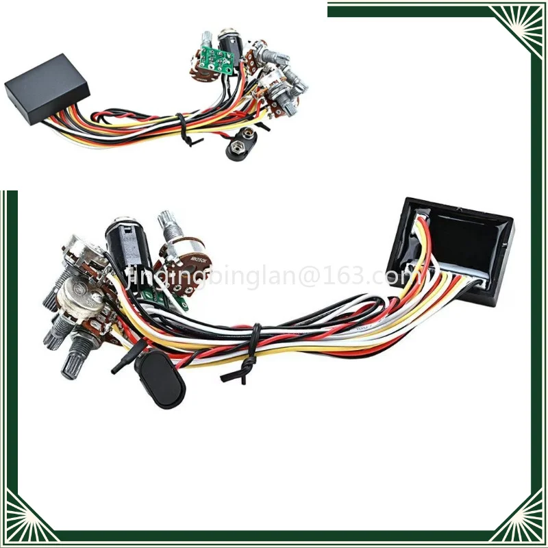 Hot-selling electric guitar bass active pickup tone adjustment line 3-segment electric bass preamp line