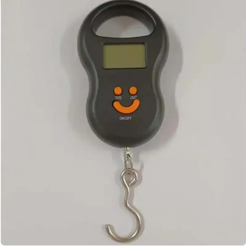 50Kg/10g Black Electronic Hanging Scale LCD Digital Scale BackLight Fishing Weights Pocket Scale Luggage Scales