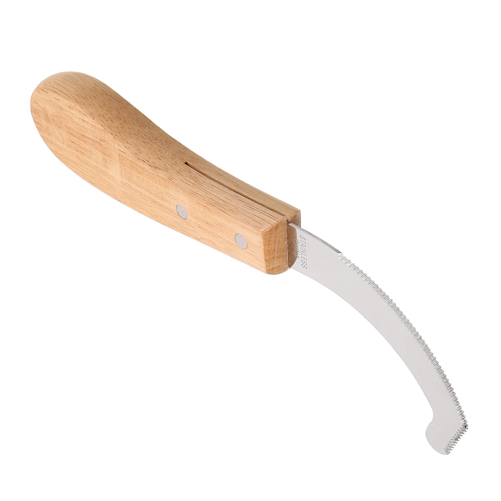 الحصان بوت البيض سكين الفولاذ المقاوم للصدأ شفرة مقبض خشبي الدقة أداة التهيأ بوت إزالة البيض مكشطة الحصان