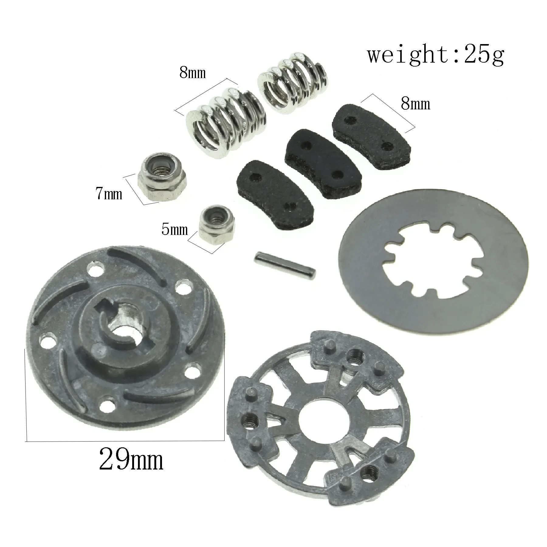 Metal Slipper Clutch Rebuild Kit Slipper Pressure Plate & Hub 5552X 5556 for TRAXXAS Slash 4X4 Rustler Bandit Jato Upgrade Parts