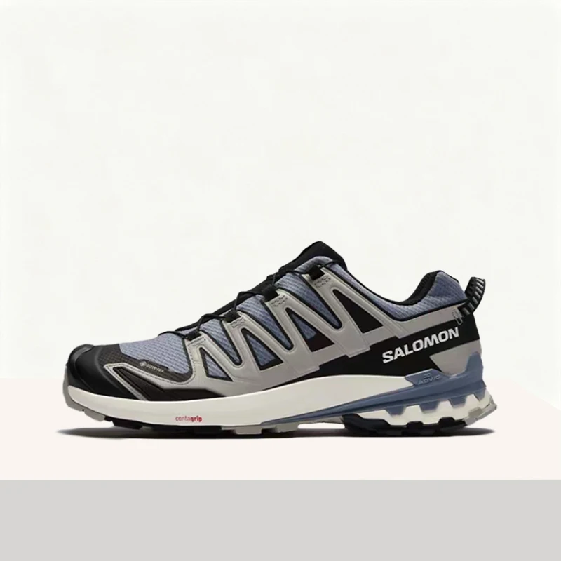 Salomon XA Pro 3D V9 GTX All-Weather Waterproof, Slip-Resistant, and Durable Low-Top Running Shoes for Men, Blue-Gray 472706