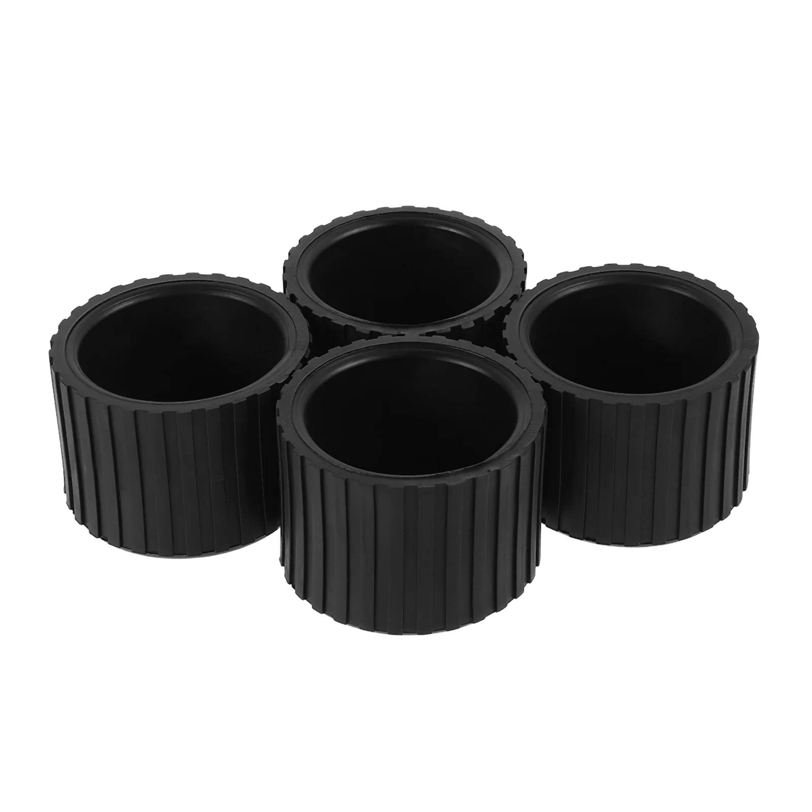 

4 Pcs Protection Pad Outer Round Foot Cover Fitness Rubber Couch Leg Floor Protectors