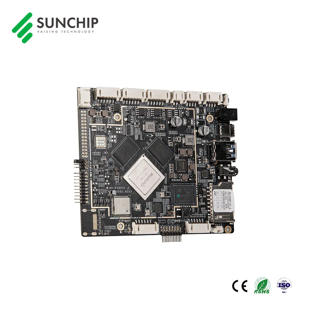 Sistema operativo Android Rockchip RK3399 Placa base integrada Android con LVDS MIPI eDP para panel lcd de 7 "8" 10,1 "11,6" 15,6 "21,5"