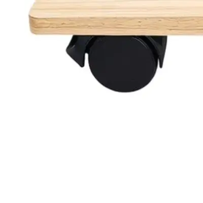 1. 1pc Wooden Rolling Plant Pot Base Tray With Wheels Movable Plant Stand Holder For Green Plants Balcony Garde