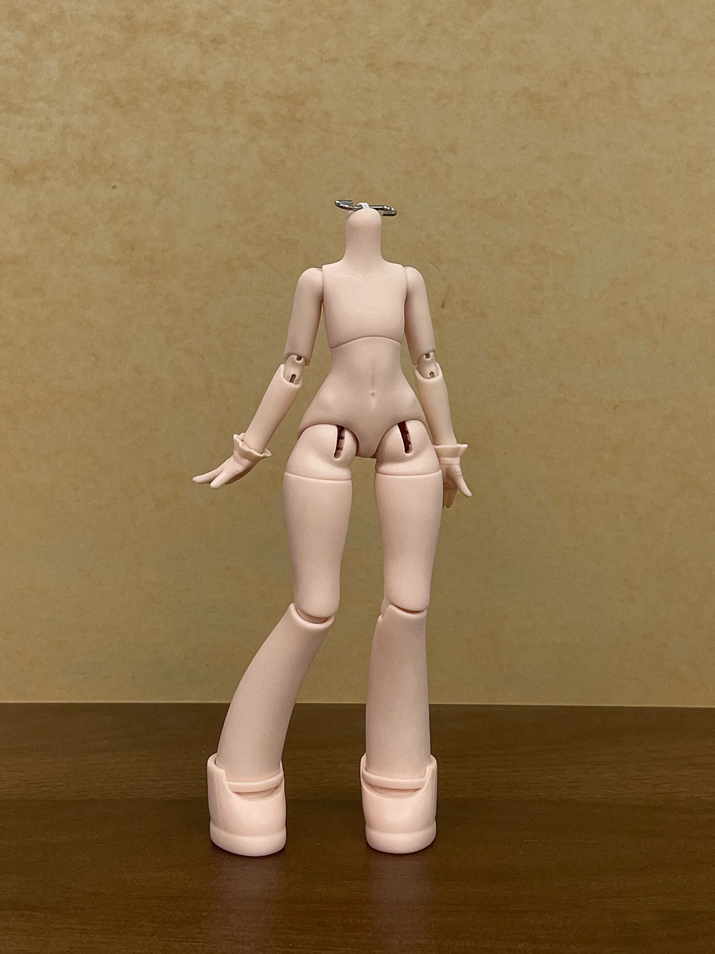 14cm Carrot leg doll body Wearing aluminum wire doll body 1/12 S hook doll body For Penny, GSC, Molly, Obitsu 11, Nendoroid Head view 5