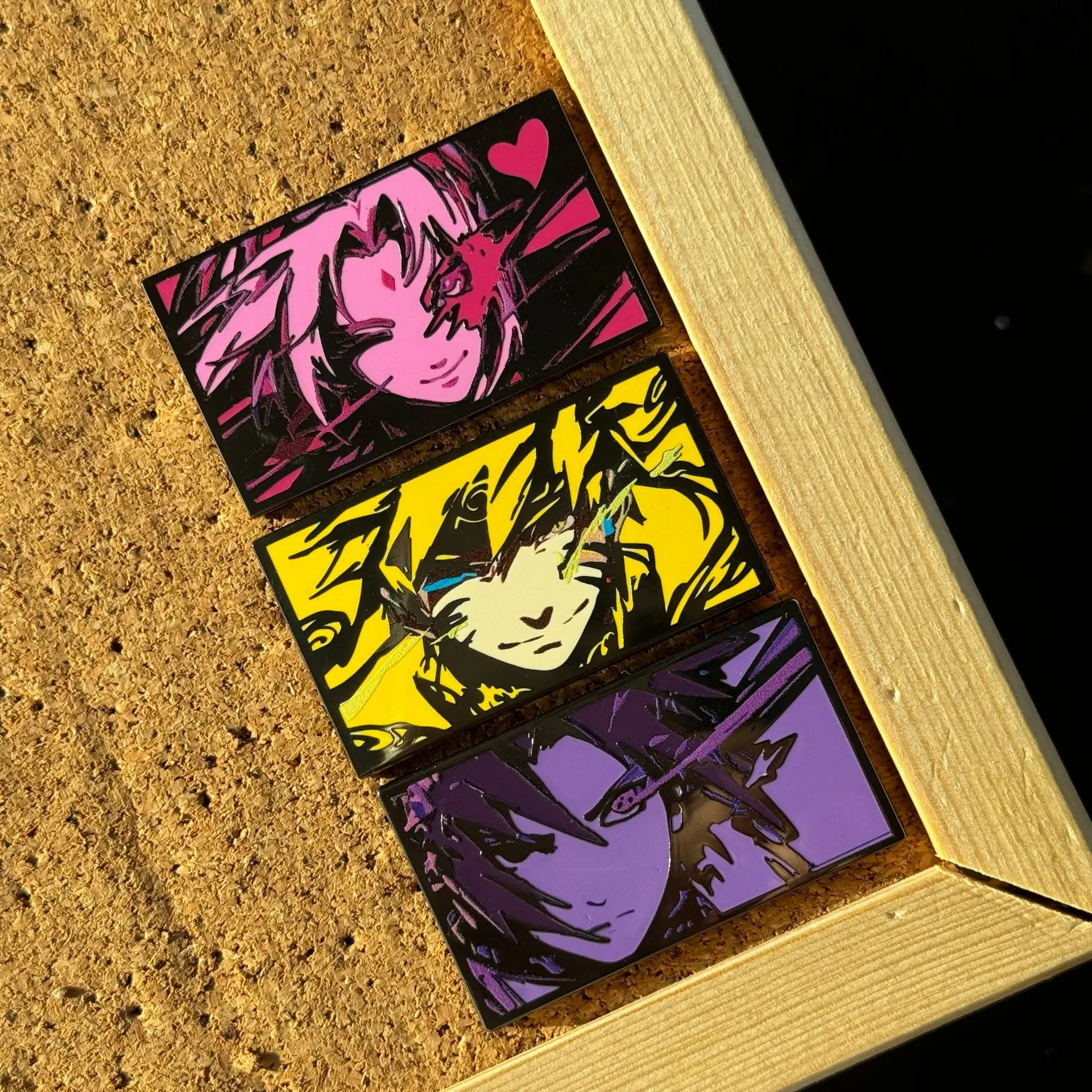 Sasuke Sakura Pins Pendant Anime NARUTO Badge Japanese Manga Brooches for Bag Backpack Clothing Lapel ACG Cosplay Toy Gift Decor