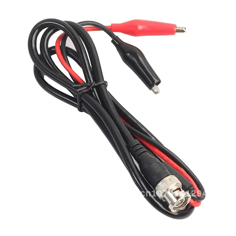 

1pcs Dual Alligator Clip Oscilloscope Test Probe Leads Cables Connector Tester Tools for Electrical Working BNC Male Plug to BNC