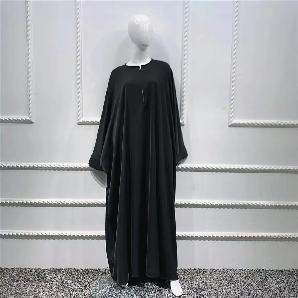 Batwing Sleeve Loose Abaya for Women Islam Muslim Dress Women Summer Plus-size Maxi Dress Kaftan Robe Musulmane Femme Vestidos