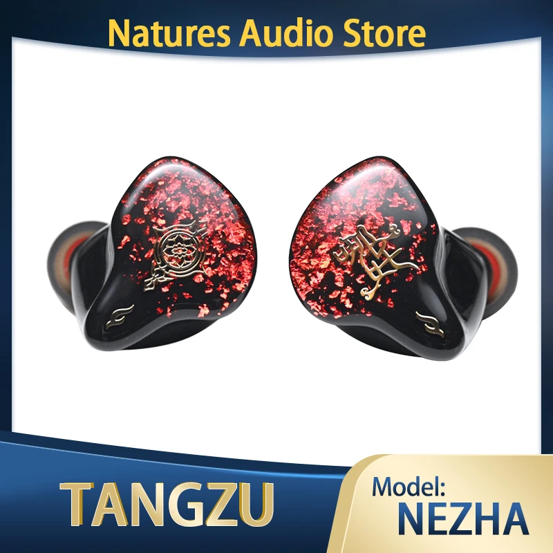 TANGZU NEZHA In-Ear Earphones Monitor Earbuds 6BA + 1 PZT Hybrid Driver DJ Headphones Sport IEMs With replaceable plug 3.5/4.4mm