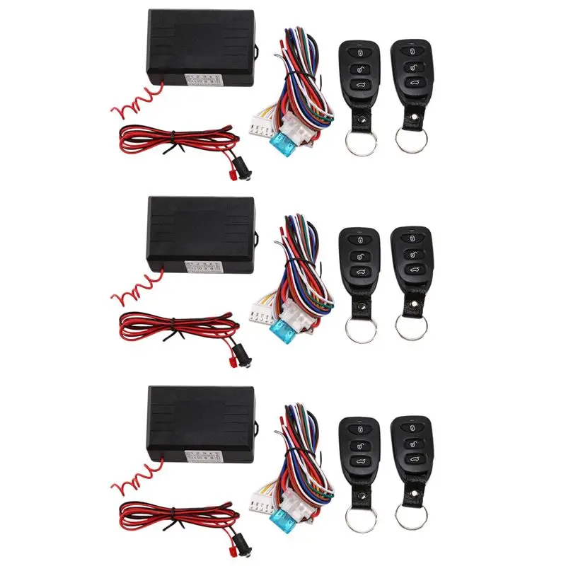 AB56-3X Car Alarm Systems Auto Remote Central Kit Door Lock Keyless Entry System Central Locking With Remote Control