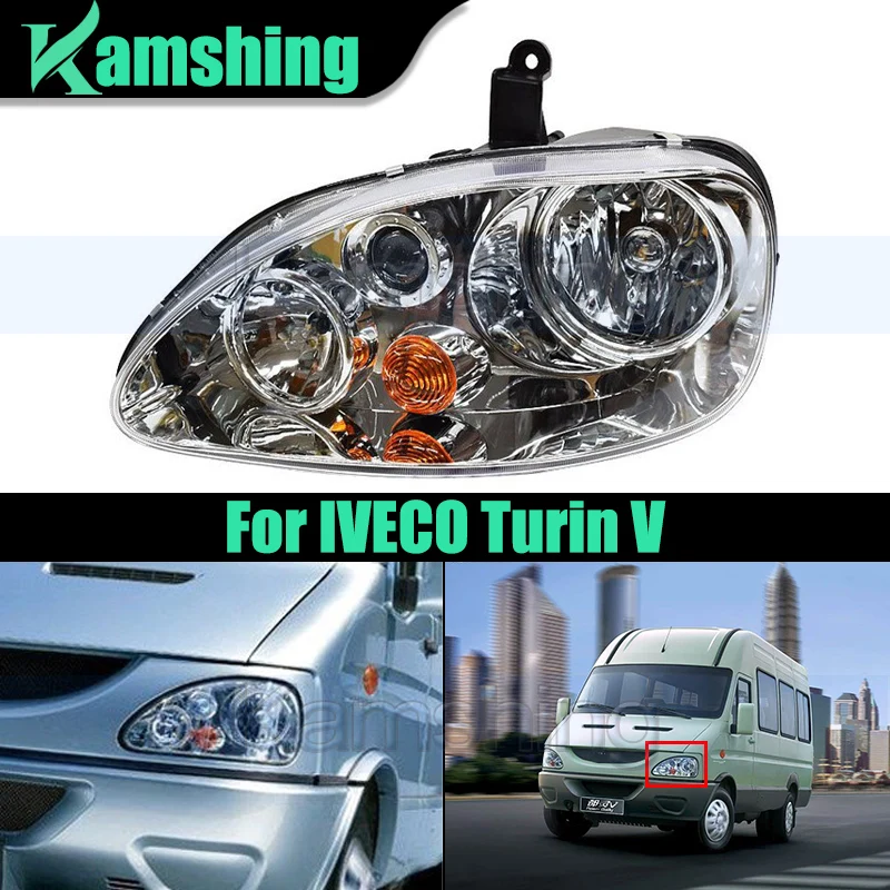 

Car Front Bumper Headlight For IVECO Turin V Power Daily Front Headlamp Head Lamp Head Light