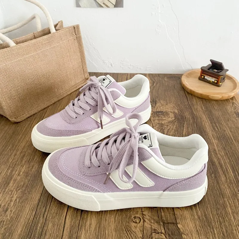 

Hot Seller Red Women Vulcanize Shoes Casual Platform Sneakers Vintage Sports Female Korean Designer Flats Harajuku School Tennis