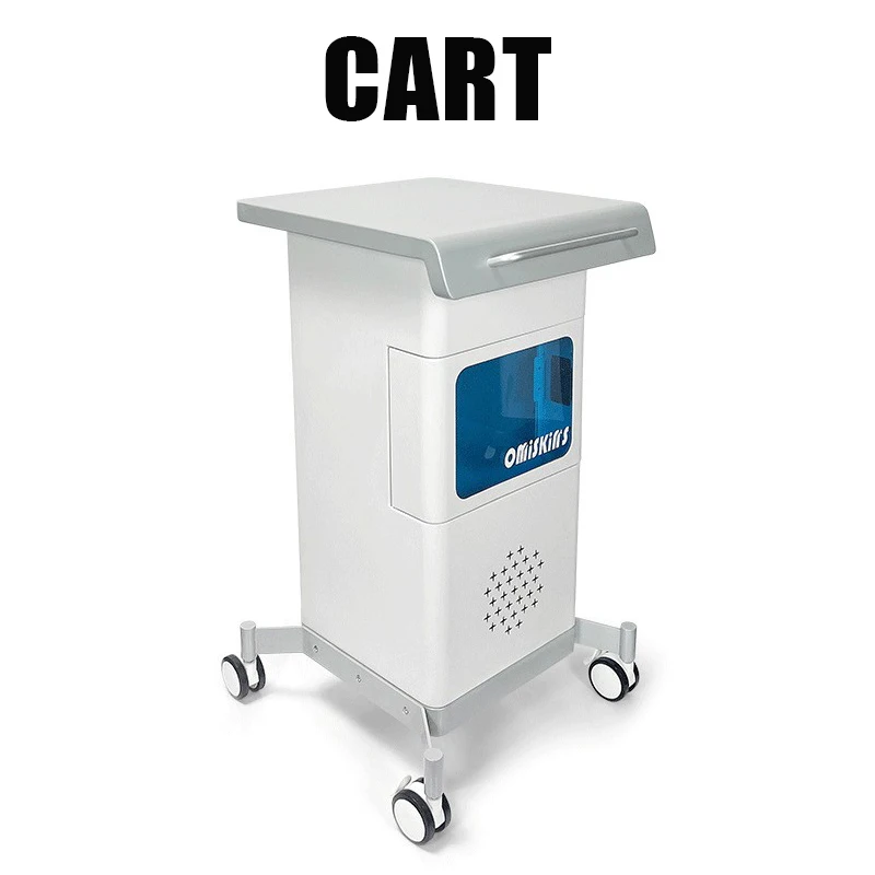 

Small Bubble Beauty Equipment Trolley For Beauty Salons With Hydrogen Oxygen Desktop Water Light Base For Mobile Storage