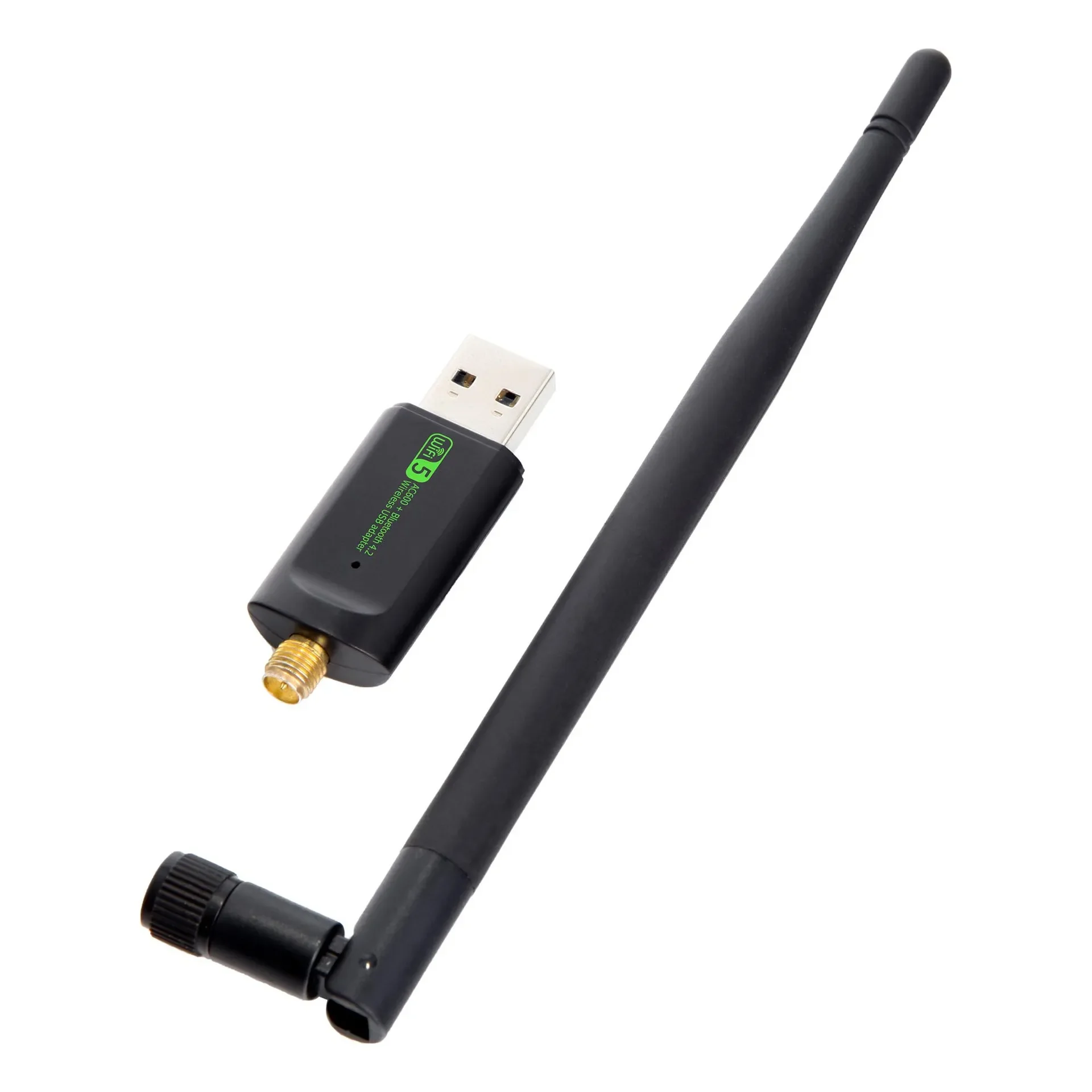 USB Wi-Fi Bluetooth адаптер AC600 двухдиапазонный беспроводной внешний Ресивер Мини WiFi адаптер для ПК/ноутбука/настольного компьютера