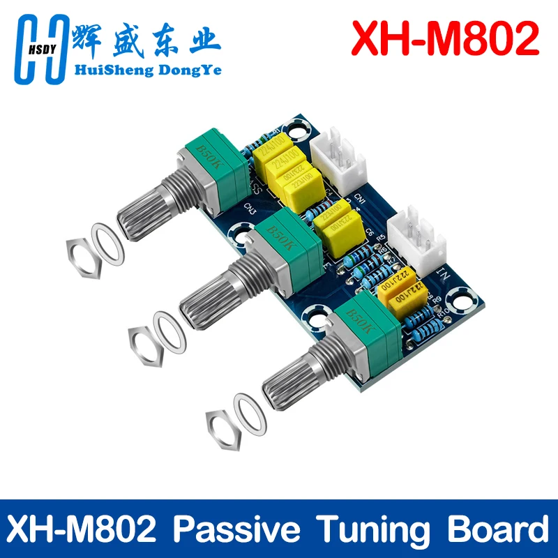 XH-M802 Amplifier Board High and Low Voltage Mixer Tone Board Volume Control Subwoofer PCB Adjustment Amplificador