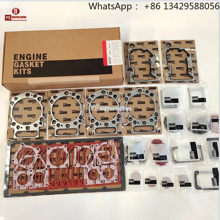 

NT855 NTA855 Upper Engine Gasket Kit 3801330 with N14 Cylinder Head Gasket 4058790 131555 AR2885 for Engine