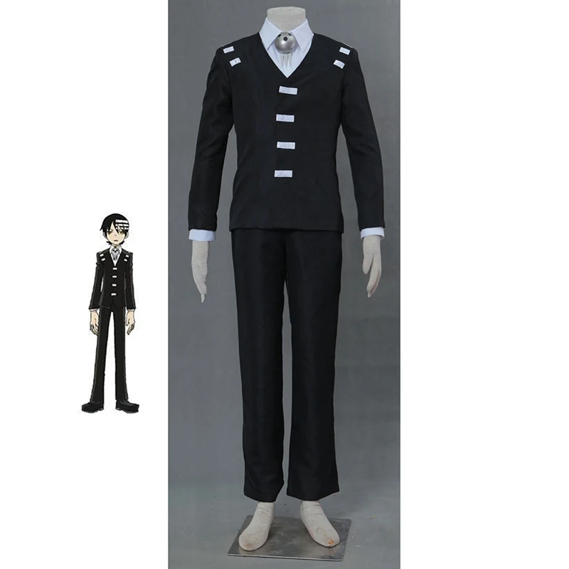 

Anime Soul Eater Death the Kid Cosplay Costume Halloween Carnival Comic-cons Festival Fancy Party Outfit Customized Size