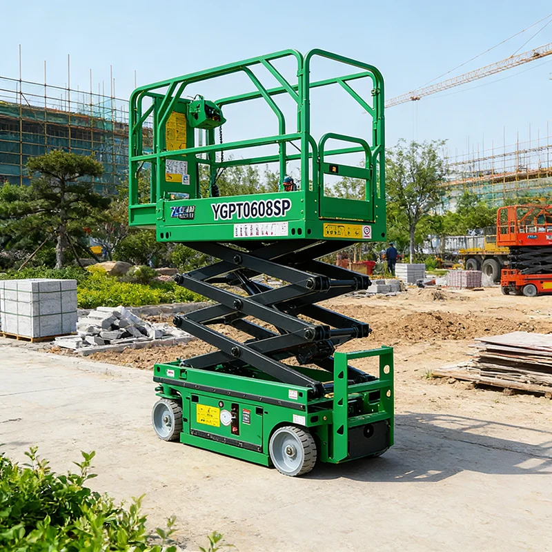 12m Electric Scissor Lift Self Propelled Mobile Aerial Work Platform with Extended Platform Option