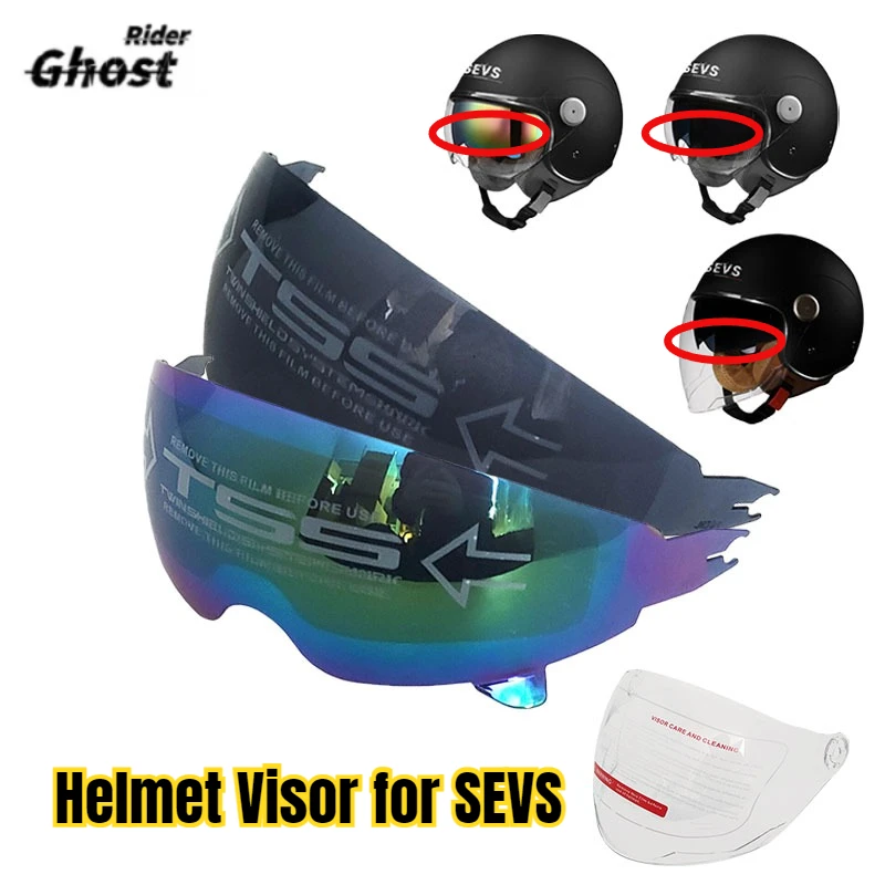 Motorcycle Helmet Visor Only Applicable To Our Store for SEVS，Sunscreen Windshield Helmet Shield Motorbike Cascos Accessories