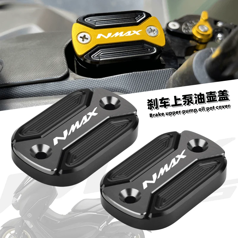 

CHEKIS Подходит для YAMAHA NMAX125/155/160 NMAX TURBO/NEO/NEO S/TECH MAX модифицированные аксессуары для мотоциклов алюминиевый сплав верхняя крышка тормозного насоса крышка масляного бака металлическая крышка масляног