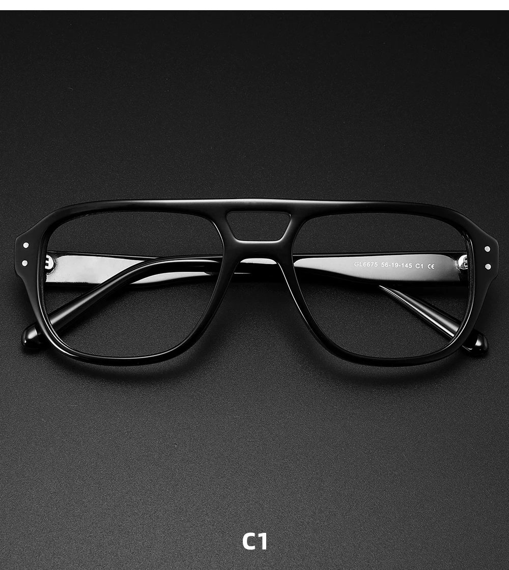 Mode Acetat Brille Rahmen für Männer Rezept Presbyopie Myopie Brillen Rahmen Frauen Luxus Marke Design Brillen – Detail 8