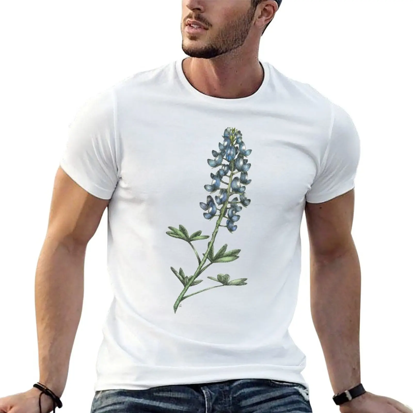Texas Bluebonnet T-Shirt Plus Size Street Style Tee