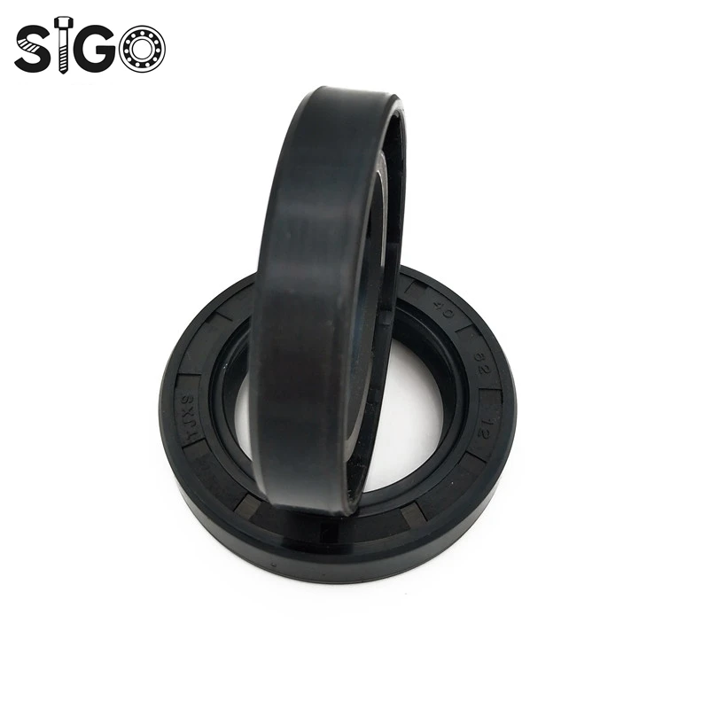 SIGO  20x38x5/7/8/10 Black Nitrile Rubber NBR Spring Double Lip TC Ring Gasket Radial Shaft Skeleton Oil Seal