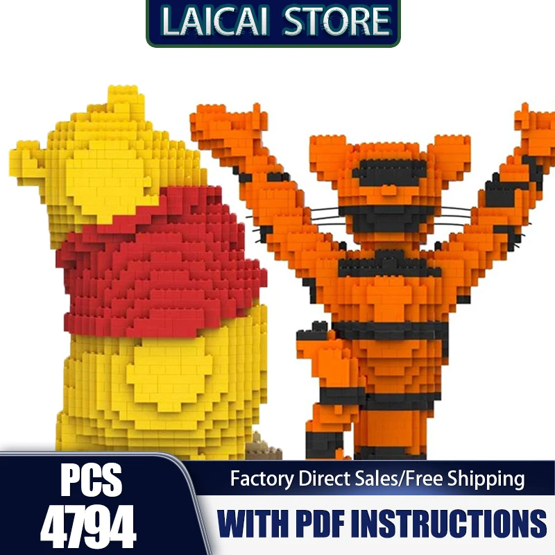 

Famous Cartom Moc Building Bricks Little Bear Megafigure Model Technology Blocks Classic Movie Scenes Toy DIY Set Assembly Gifts