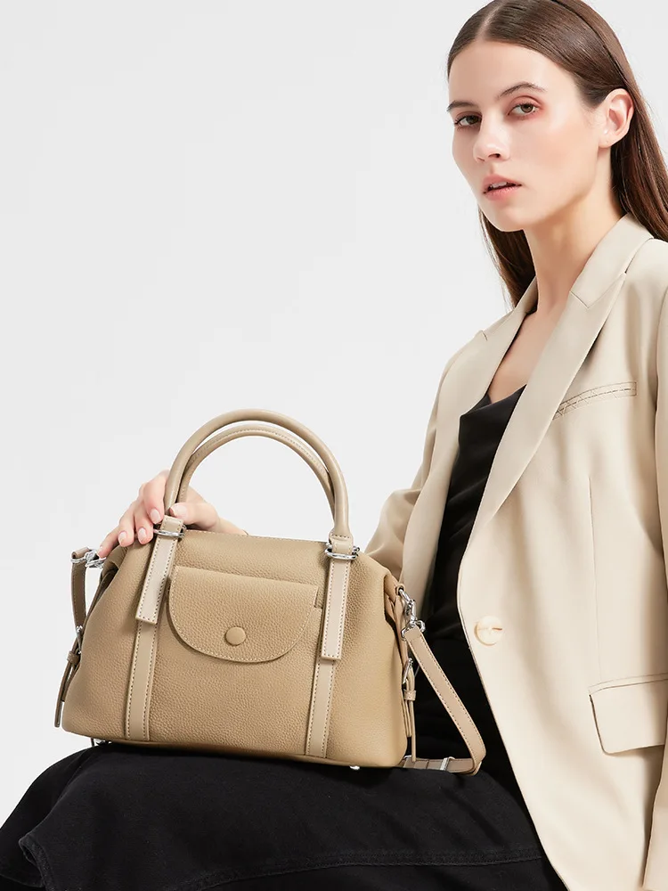 

Fashion Genuine Leather Women Commuter Handbag New Hot-Selling Simple Versatile Trendy Commuter Women Shoulder Crossbody Bag